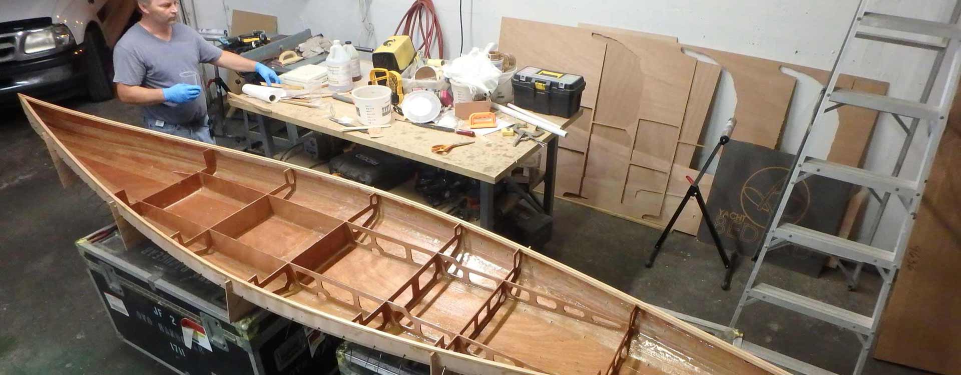 Fishing Yak wooden stitch&glue Bedard Yacht Design SOT kayak