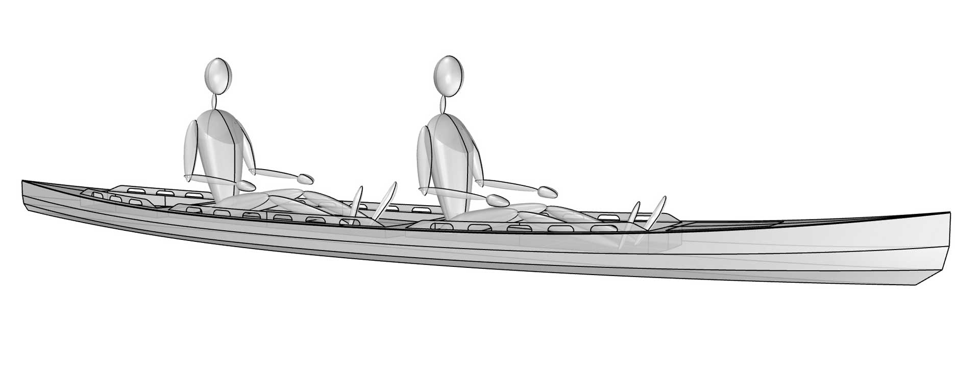 F1830 Tandem Sit On Top kayak Bedard Yacht Design